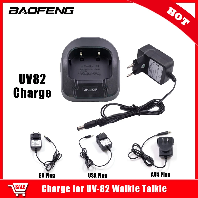 Baofeng UV82 Radio Charger Portable Genuine Home Charger with EU AU UK US Adapter For Baofeng UV-82 UV82 Accessories walkie talkie for sale