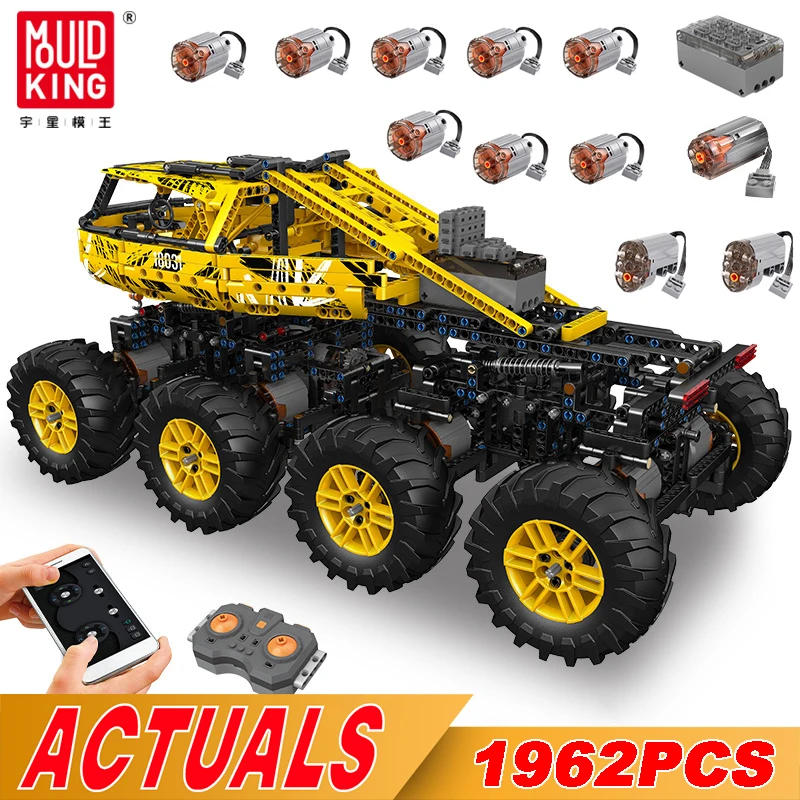 Mold King 18031 Technical Remote Control Car For Kids Climbing Truck Building Blocks Moc Bricks Regali Di Natale Per Adulti Bambini