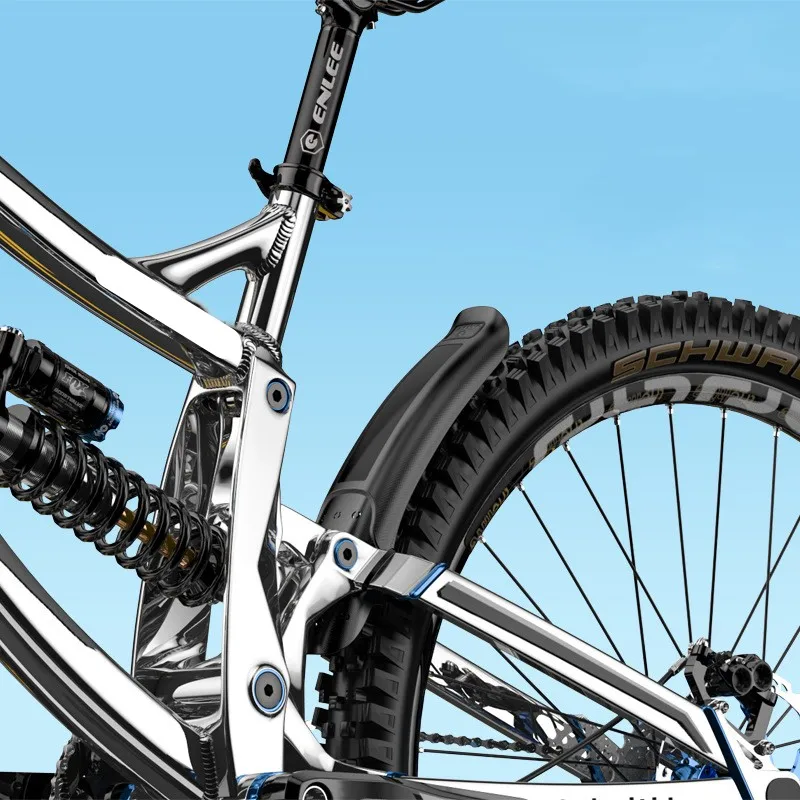 Juego De Guardabarros Para Bicicleta MTB/carretera - 2 Guardabarros Grandes + 2 Pequeños + 10 Bridas | Ajustable, Material Polipropileno 1.2 Mm