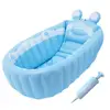 Baby Bathtub With Air Pump Portable Newborn Toddler Bathing Tub With Air Pump Collapsible Shower Basin For Boys And Girls Home 1