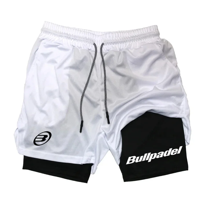 New Men's Padel Sport Shorts Summer Male Breathable Tennis Shorts Quick-Drying Badminton Trousers Outdoor Running Sportwear 2