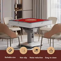 80x80cm Large Mahjong Mat Anti-Noise Toard Game Table Mat Polyester Slid-Proof Mahjong Accessory Tablecloth for Home Game Party 2