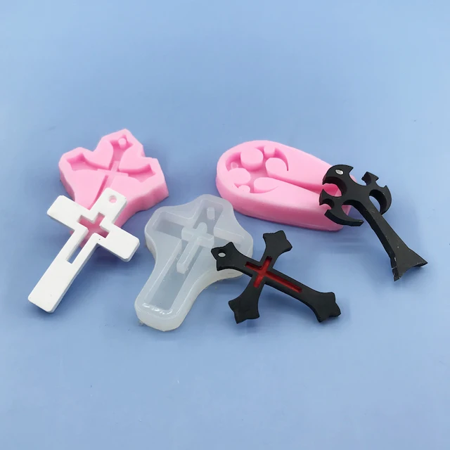 Mnyb Cross Szilikon Epoxi Gyanta Penész Ékszerek Készítéséhez Casting Kézműves Barkácsolás Művészeti Eszközök - Image 2