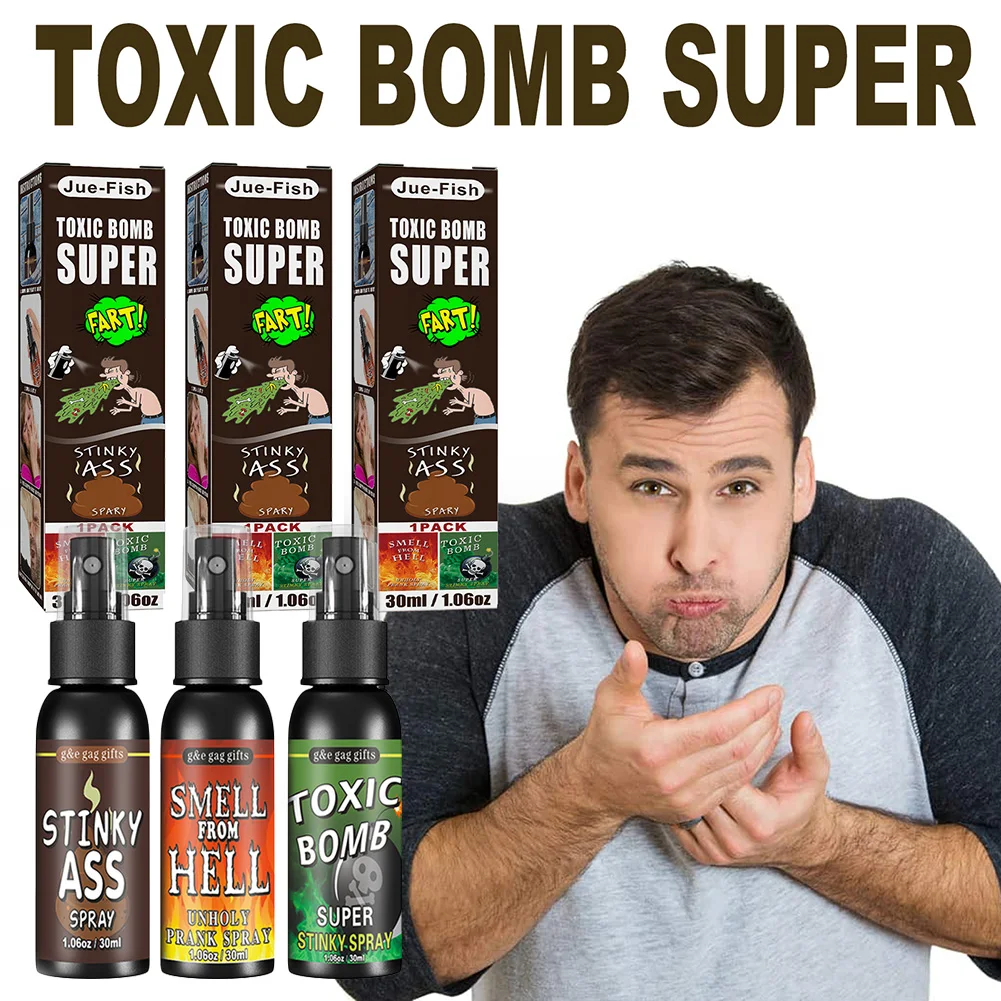 Prank Toys Joke Toys 30ml Fart Gag Spray Plastic Spoof Odor Spray Party Supplies Non Toxic Halloween Funny