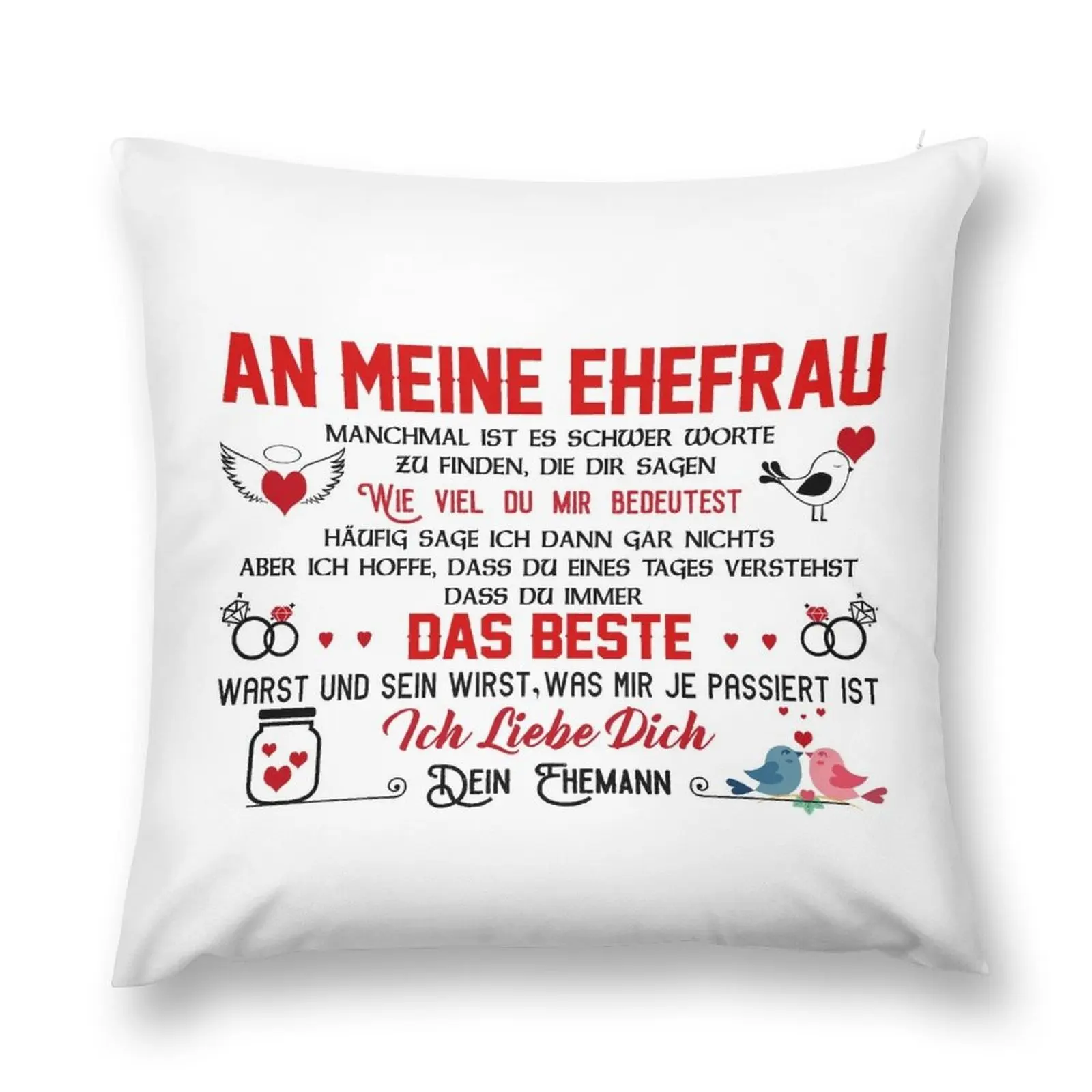 

Идеальный подарок для моей жены, роскошная диванная подушка, Прямоугольная подушка