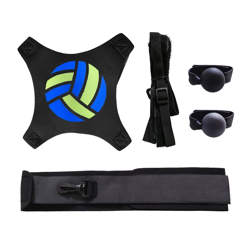 Volleyball Training Throw Solo Practice Training Aid Control Skills Adjustable Waist Belt&a Pair Hand Orthotics