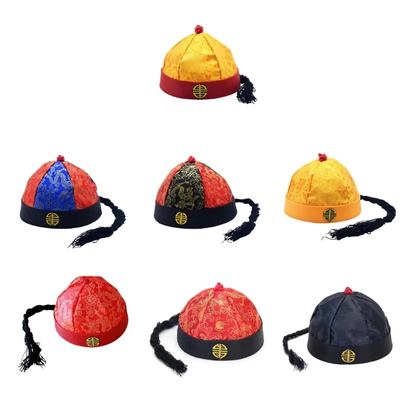 

Chinese QingDynasty Hat Adult Cap Children Costume Photo Props F3MD