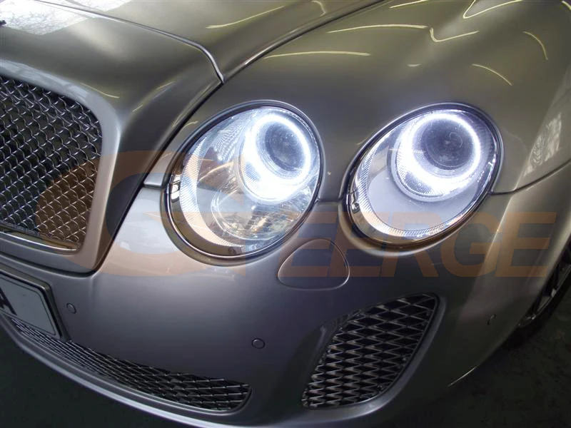 벤틀리 컨티넨탈 플라잉 스퍼 GT GTC 2003 - 2008 2009 2010용 우수한 DRL 울트라 브라이트 COB LED 엔젤 아이즈 키트 헤일로 링