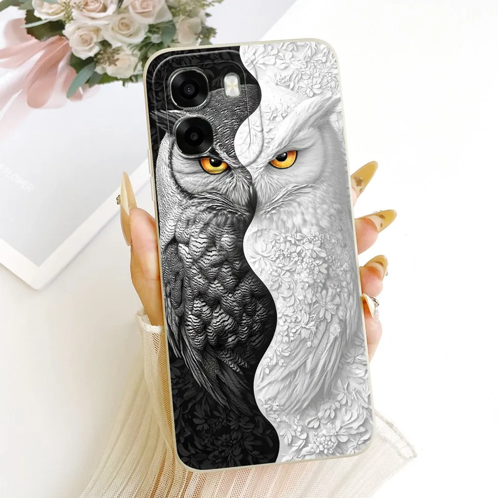 Luxury Fashion Cute Painted Silicone Case - Oppo A6 Series