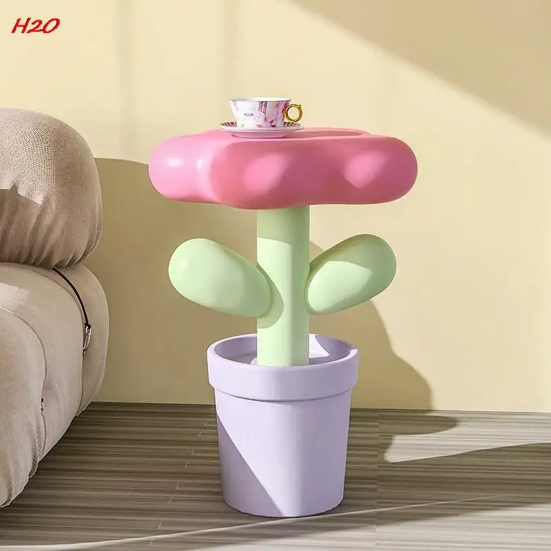 

H2O House Floor Coffee Table Sofa Side Living Room Ornaments Corner Table Decorations Table Sideboard Tulip Small Side Table