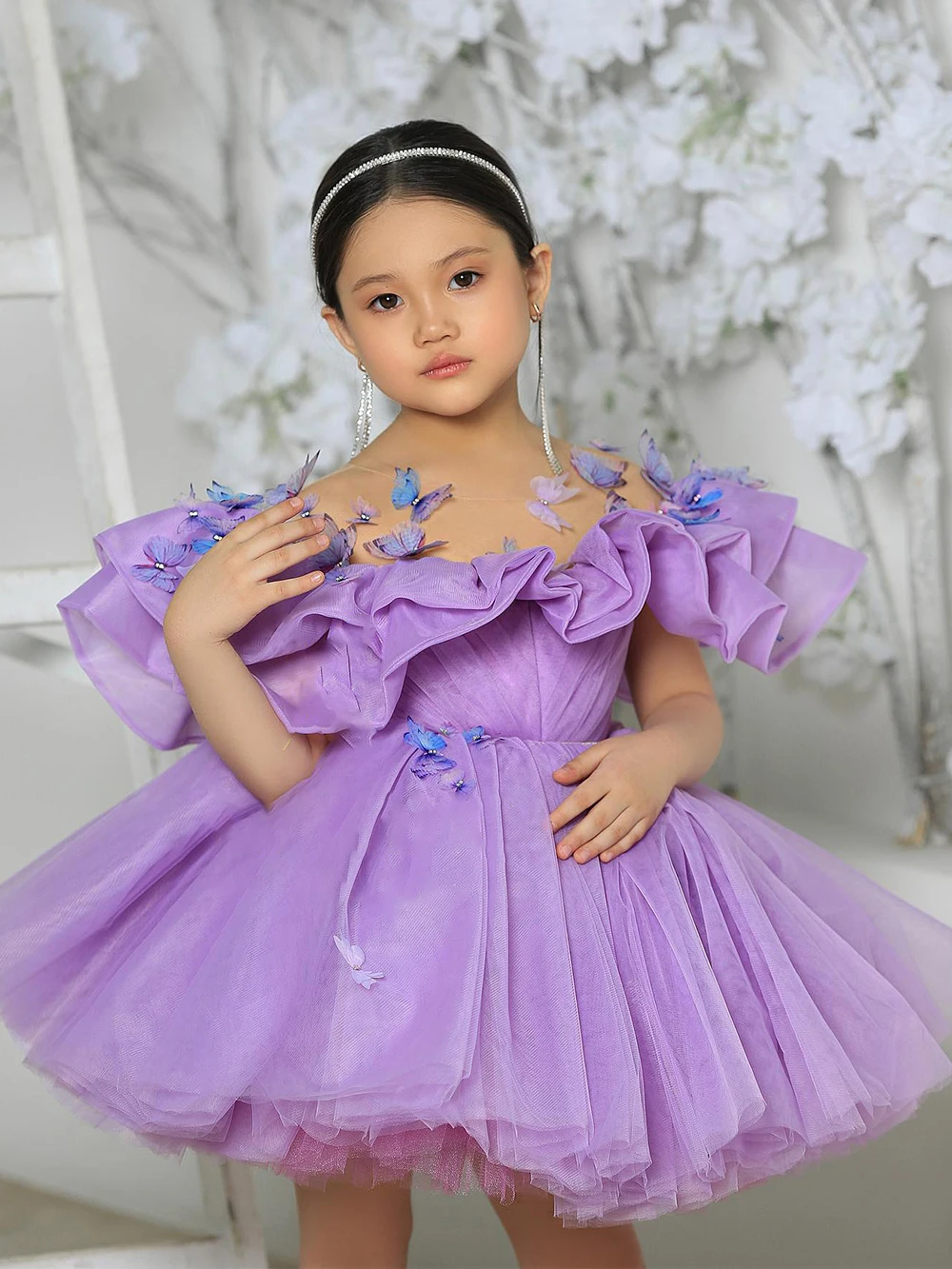 Robe Princesse Violette Fille