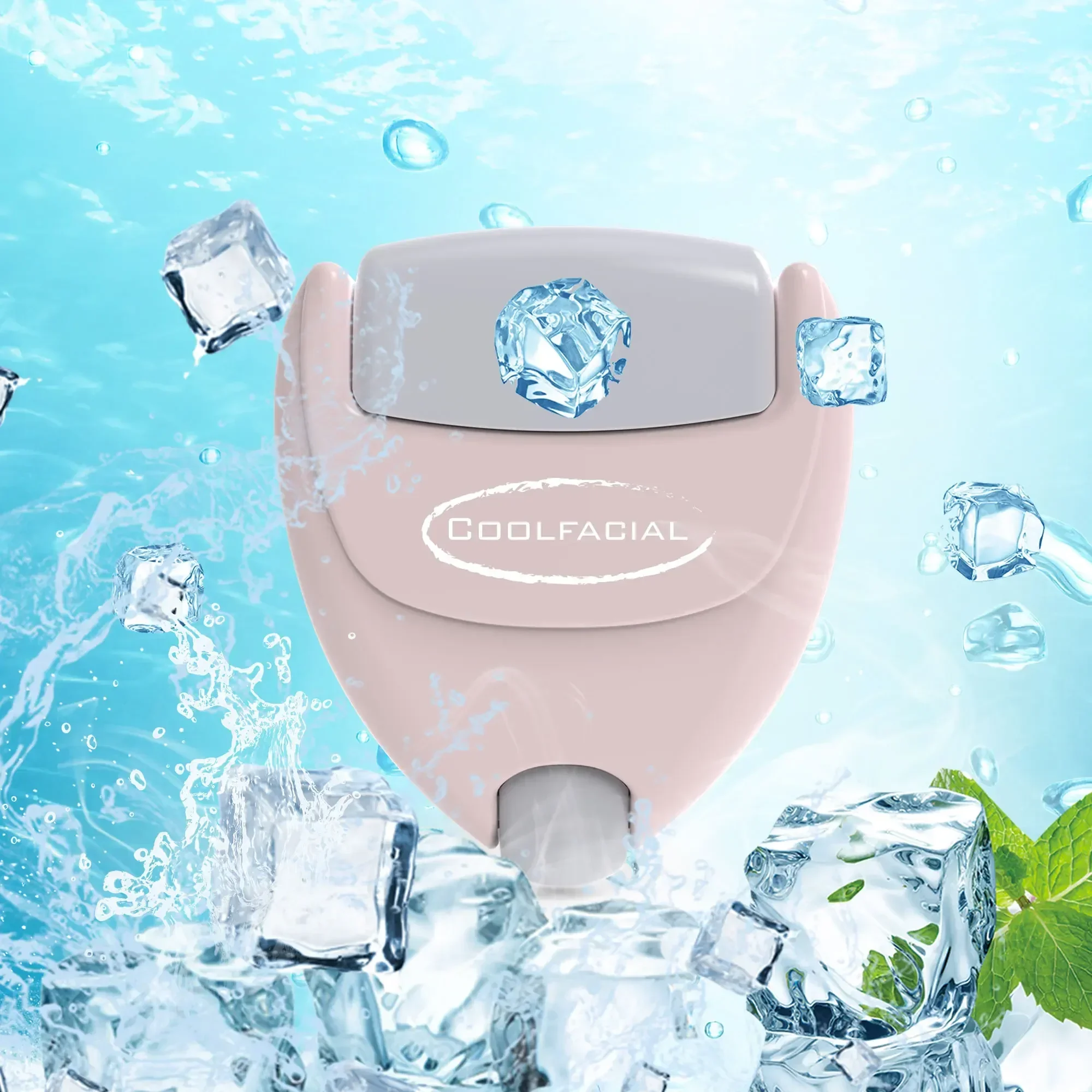 Ice roller facial swelling reduction massage, facial lifting and contraction of pores, skincare and beauty tool, massager