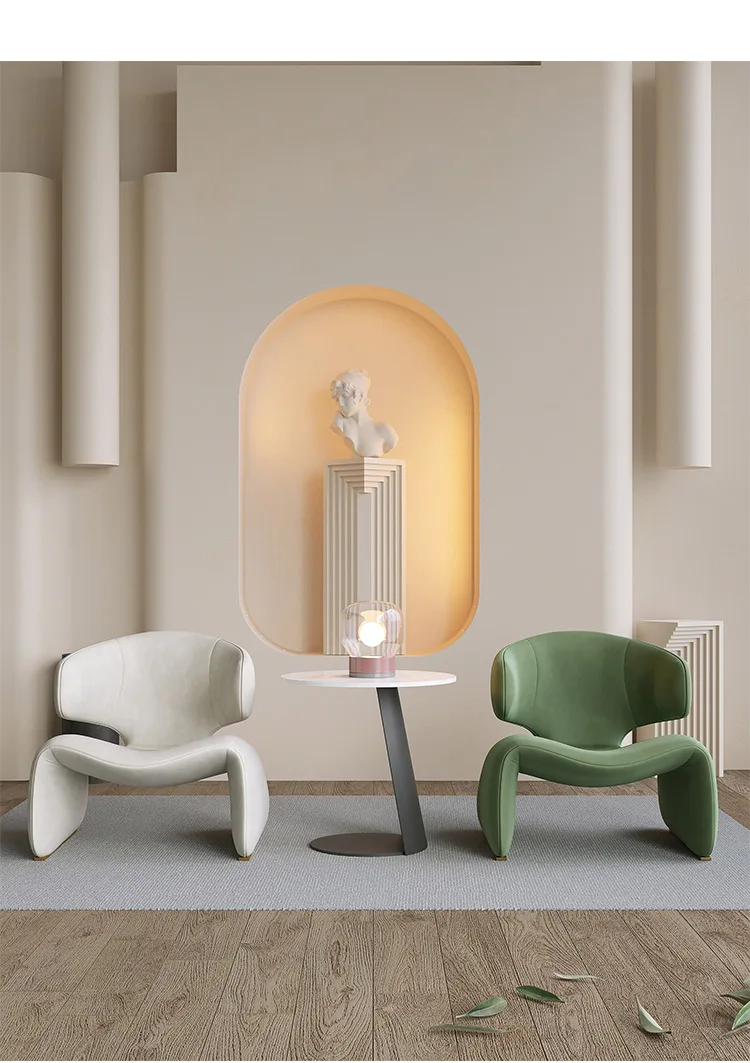 Description Picture 5 of itemNordic Party Student Chair Baby White Royal Chaise Recliner Chairs Bedroom Single Sillas De Sala De Estar Hotel Furniture