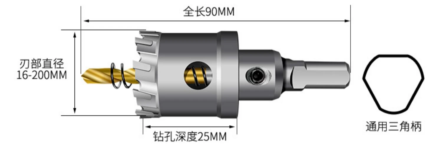 

304 stainless steel carbide hole opener
