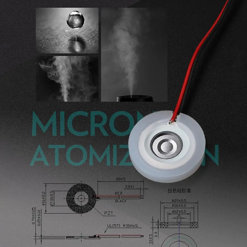 

DIY USB Mini Humidifier Kits Mist Maker And Driver Fogger Atomizer Film Sheet Circuit Mini Board Atomization Oscillating N0T7