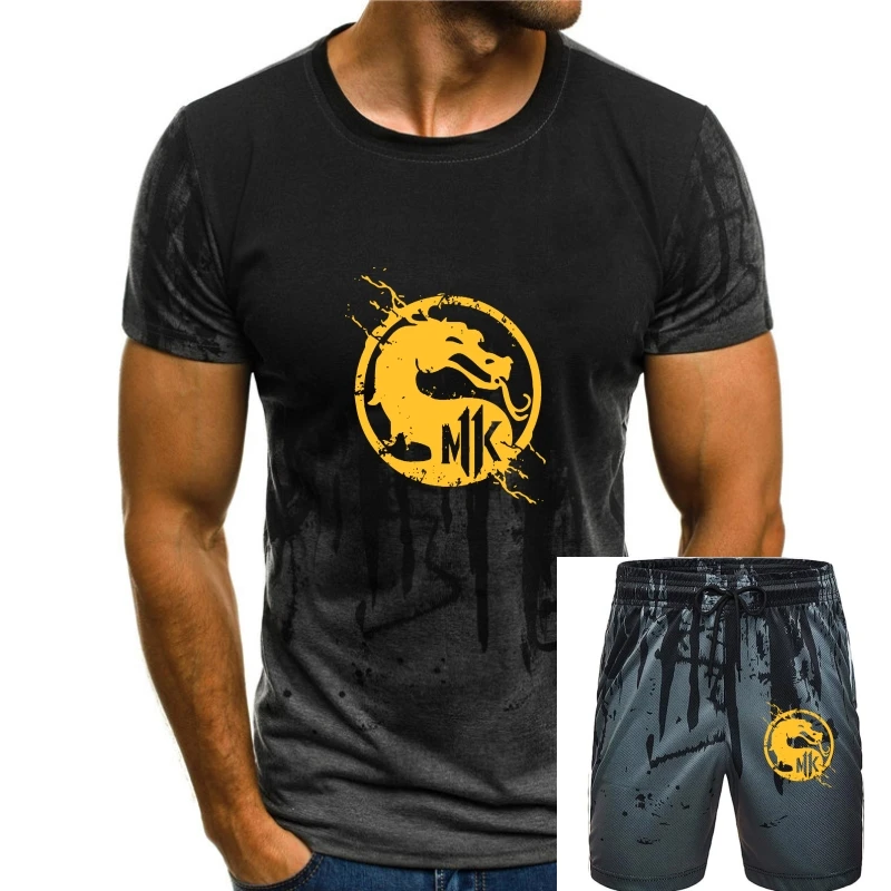 

Mortal Kombat t shirt - Scorpion tee legendary fighting Black T-Shirt M-3XL Printed T-Shirt Pure Cotton Men top