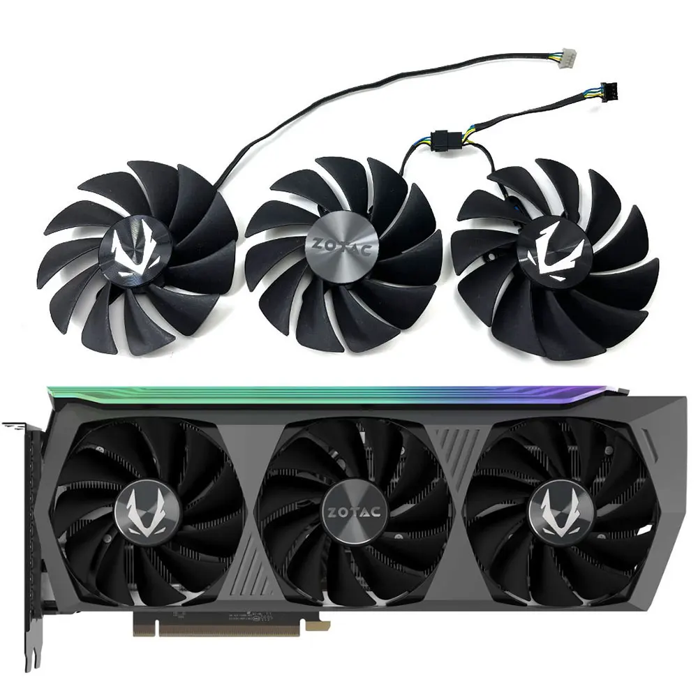 Ventilador de Refrigeração Gpu para Zotac Placa de Vídeo Holo Ga92s2u Cf9015h12s Rtx 3080 3080 Rtx 3090 3070ti 3080 3080ti 3090 Amp Novo