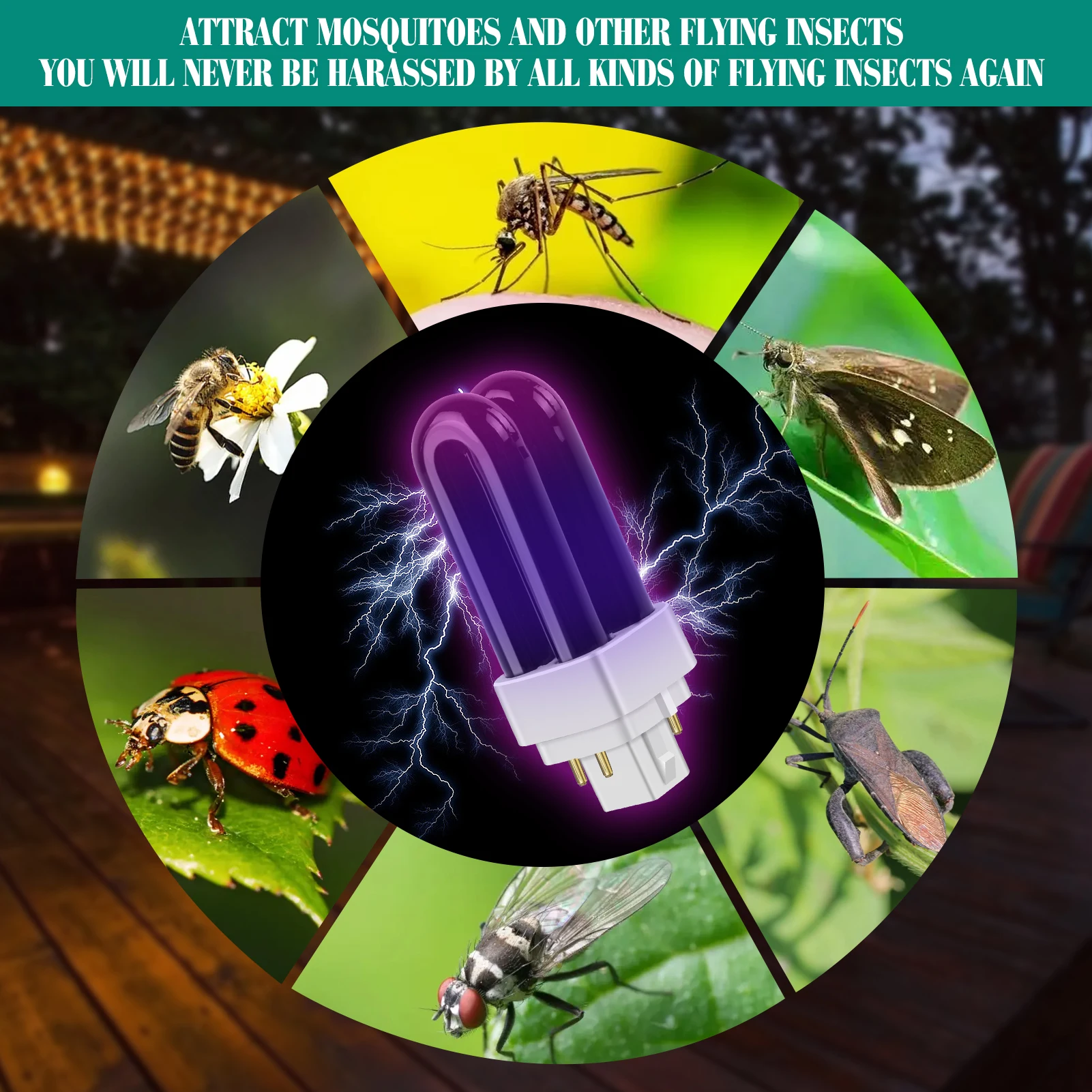 7W Ultraviolet Mosquito Killer Light Bulbs for Dynatrap 41050-R UV Ultraviolet Bug Killer Trap Replacement Bulb 1927573 mosquito killer lamp mosquito lamp
