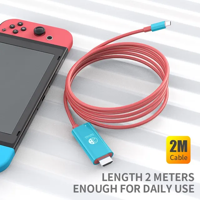 Cable tipo C a HDMI para Nintendo Switch con carga 4K 1080P 100W PD, Compatible con ordenador portátil, tableta, teléfono móvil, SteamDeck - Image 6