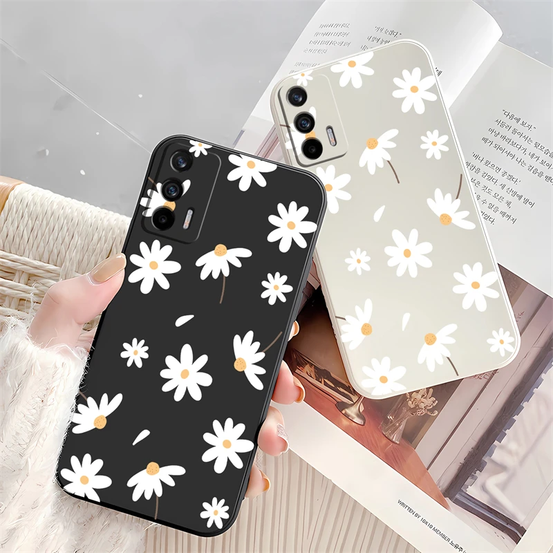 Korea Cute Little Daisies Flower Phone Case - Soft Silicone Cover