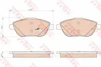

For GDB1926 ten brake pad C3 III 3 C3 PICASSO P2008 EPC DV6C (11/2009)
