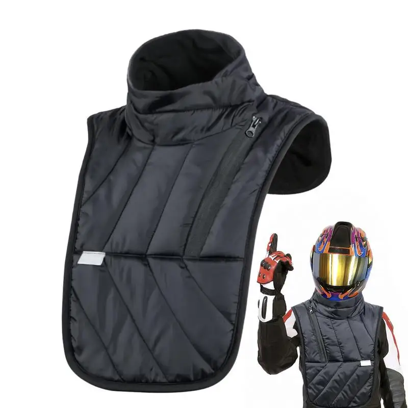 Motorcycle Scarf Motorcyclist Rider EV Chest Neck Protector Collar Universal Windproof Warmer Scarf Bib Motorcycle Accessories
