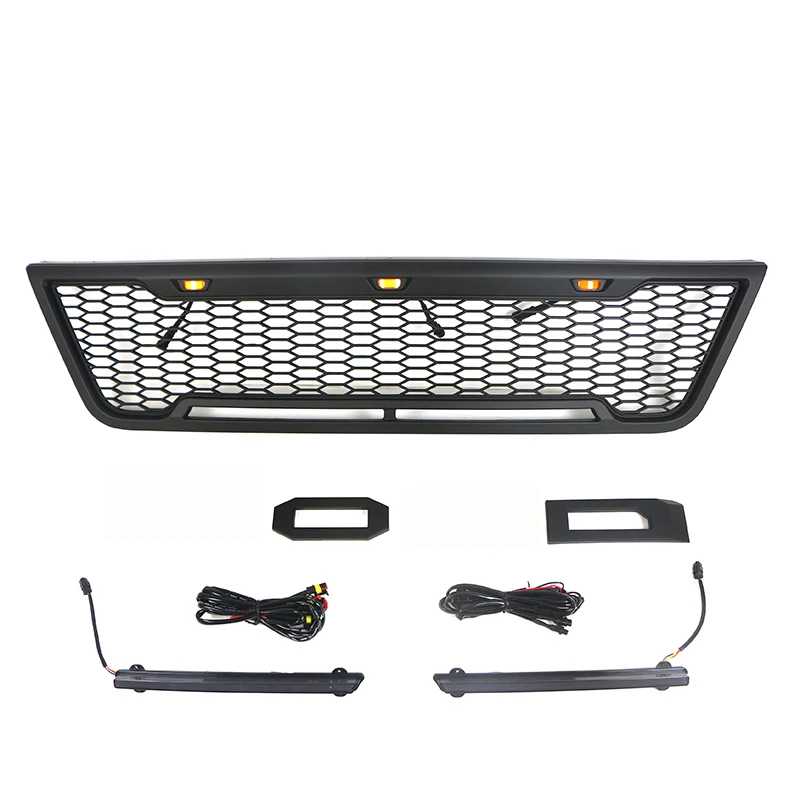 

Внешние аксессуары, передняя решетка для внедорожника, матовая Черная решетка, брикет, подходит для E150 E250 E350 2003-2007