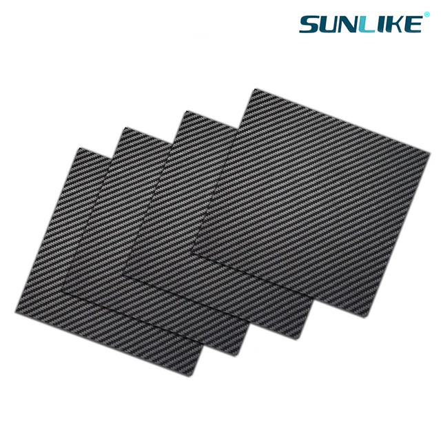  Hojas de fibra de carbono, panel de placa de fibra de carbono  3K de 125 × 2.953 in, 0.25 0.5 1 1.5 2 2.5 3 4 5 0.236 in de grosor