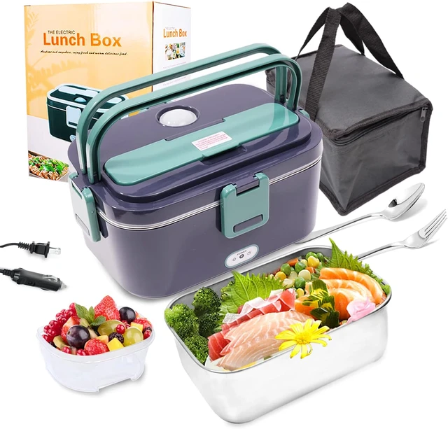 Eleckfun Electric Lunch Box Food Heater Portable Heated Lunch Box for Adult  Heatable Food Warmer for Work Car Truck Home 1.8L 60 - AliExpress