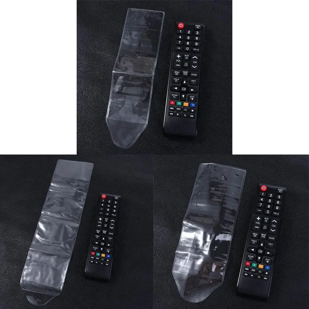 1pc PVC Transparent Universal Remote Control Case Dustproof Cover Air Condition TV Remote Control Waterproof Bag Protective Case