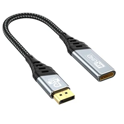4K DisplayPort to HDMI Adapter for High - Resolution Display (Gray blue)
