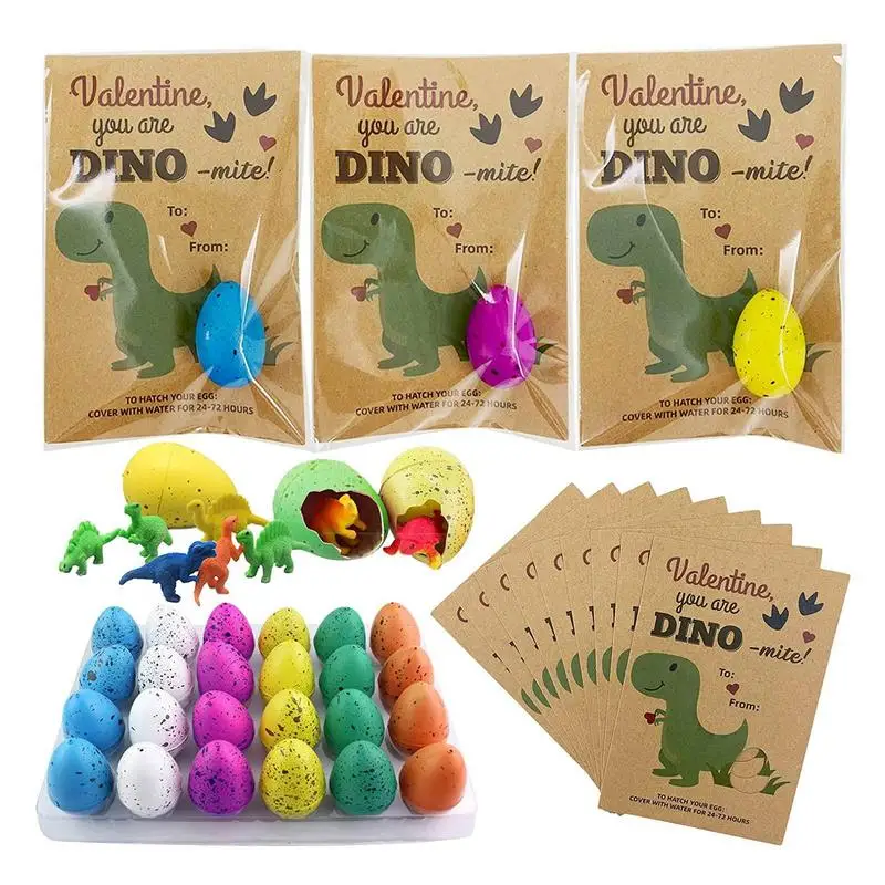 

Hatching Growing Eggs 24Pcs Grow In Water Dinosaur Eggs Dino Egg Toys Hatch Egg Crack Science Kits Novelty Dino Egg With