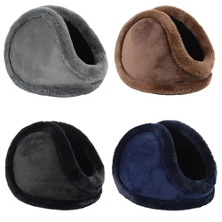 Soft Plush Ear Warmer Winter Warm Earmuffs for Womens Men Fashion Solid Earflap