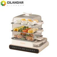 2024 New Home Electric Steaming Pot Stew Steaming Multi functional Steaming Box Cage Three layer Small Breakfast Machine 1