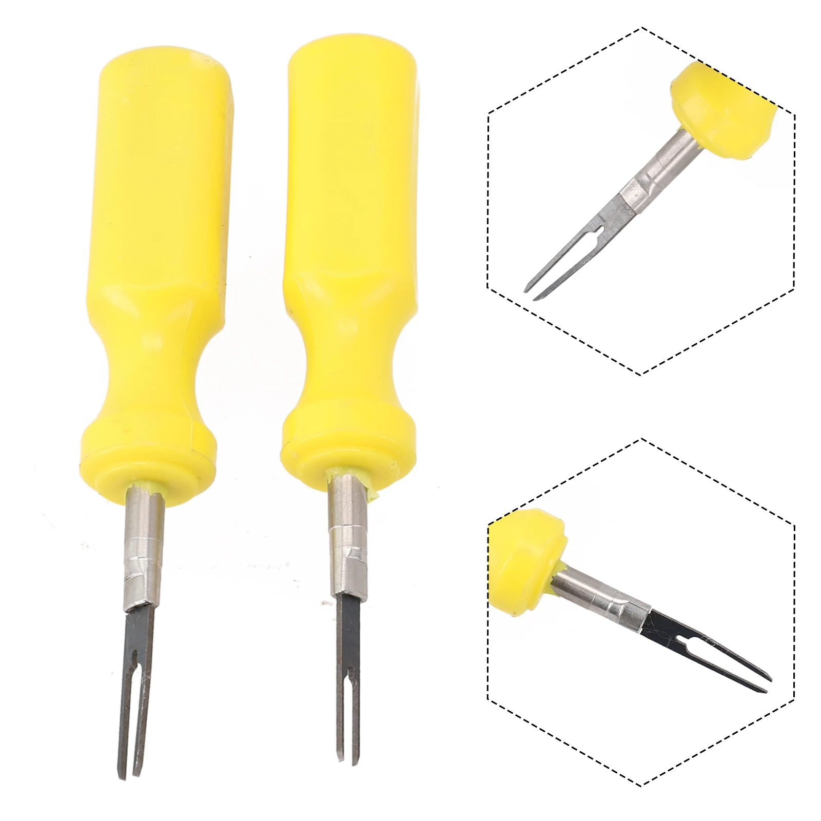 

Extractor Car Terminal Removal Tool Disassemble 2 Pcs Crimp Connector Pin Crimp Kit Repair Release Pin Stianless Steel