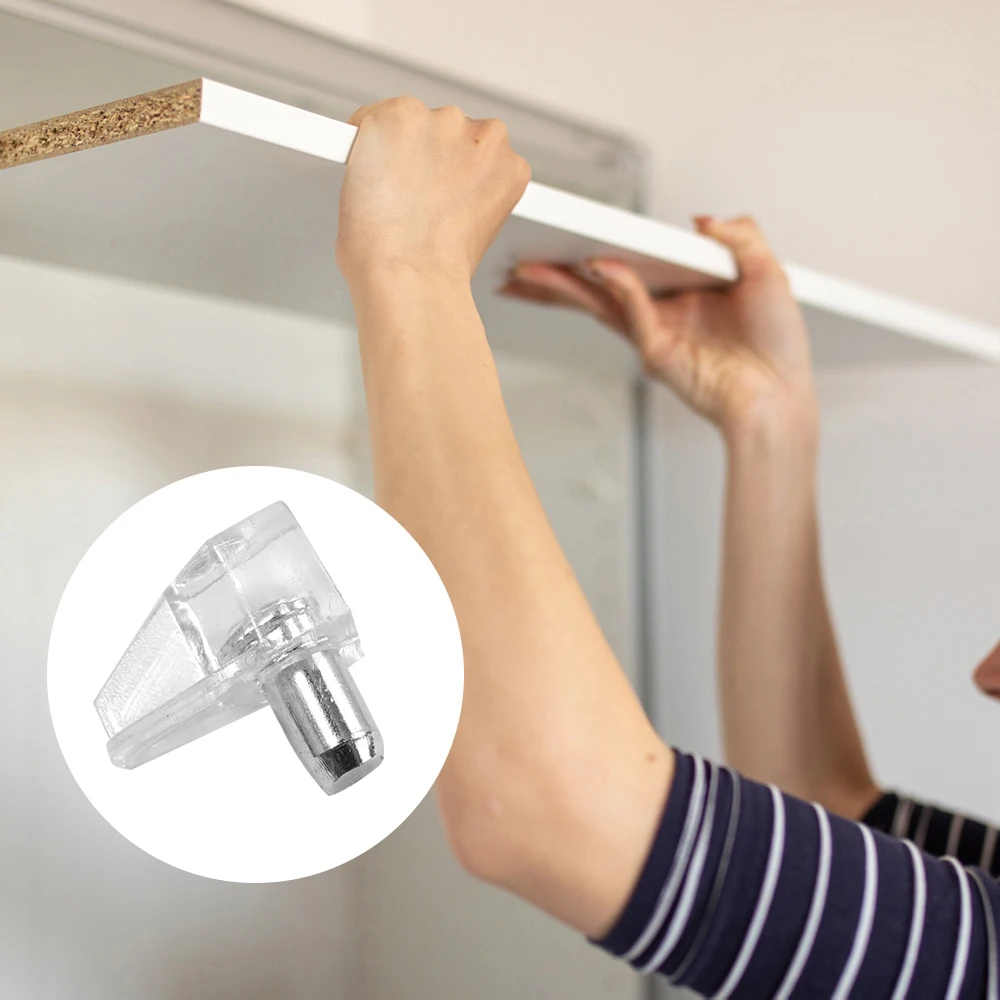 Shelf Supports Metal Pins Non-slip Shelf Brackets Support Shelves Seperator Fixed Cabinet Wall Mount Holder Pins Plate 10/20Pcs tv wall mount bracket,shelf bracket,folding shelf bracket,shelf support