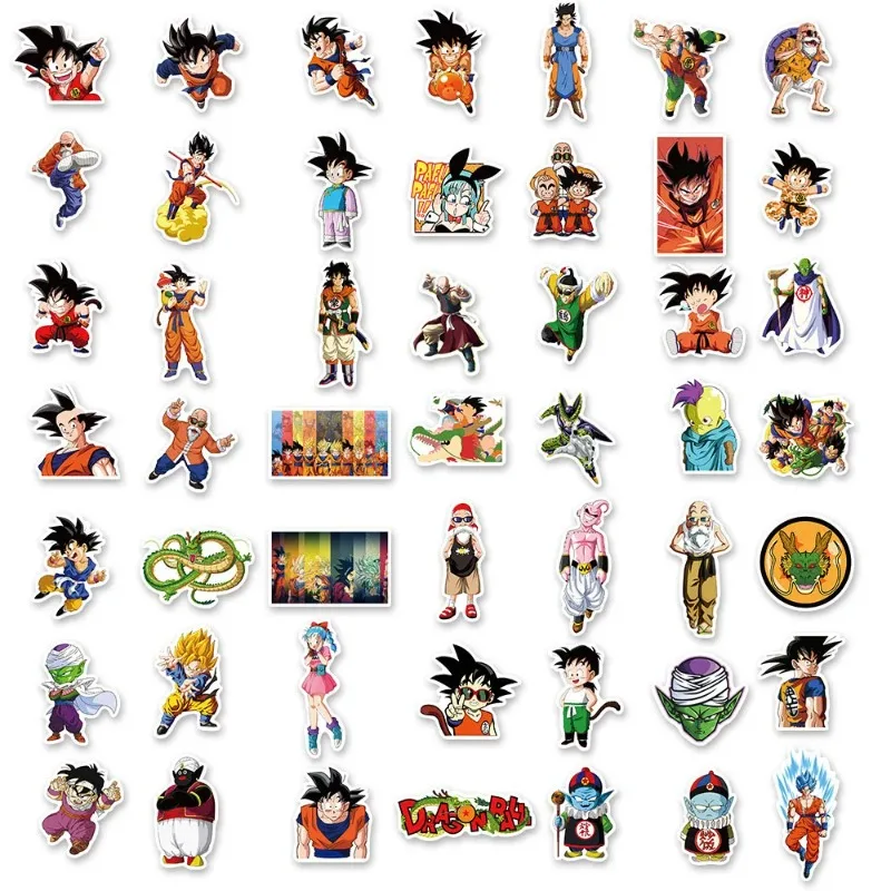 100 Stück Anime Dragon Ball Aufkleber für Kinder Graffiti Skateboard Laptop Wasserflasche Motorrad Cartoon Aufkleber Spielzeug Aufkleber – Detail 7