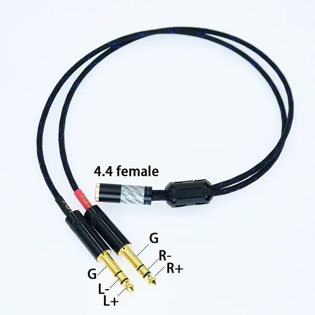 Adattatore Audio 4,4 Mm A XLR Bilanciato 4 Pin - Per Cuffie SONY WM1A, NW-WM1Z, Cavo In Argento, 15 Cm - Foto 2