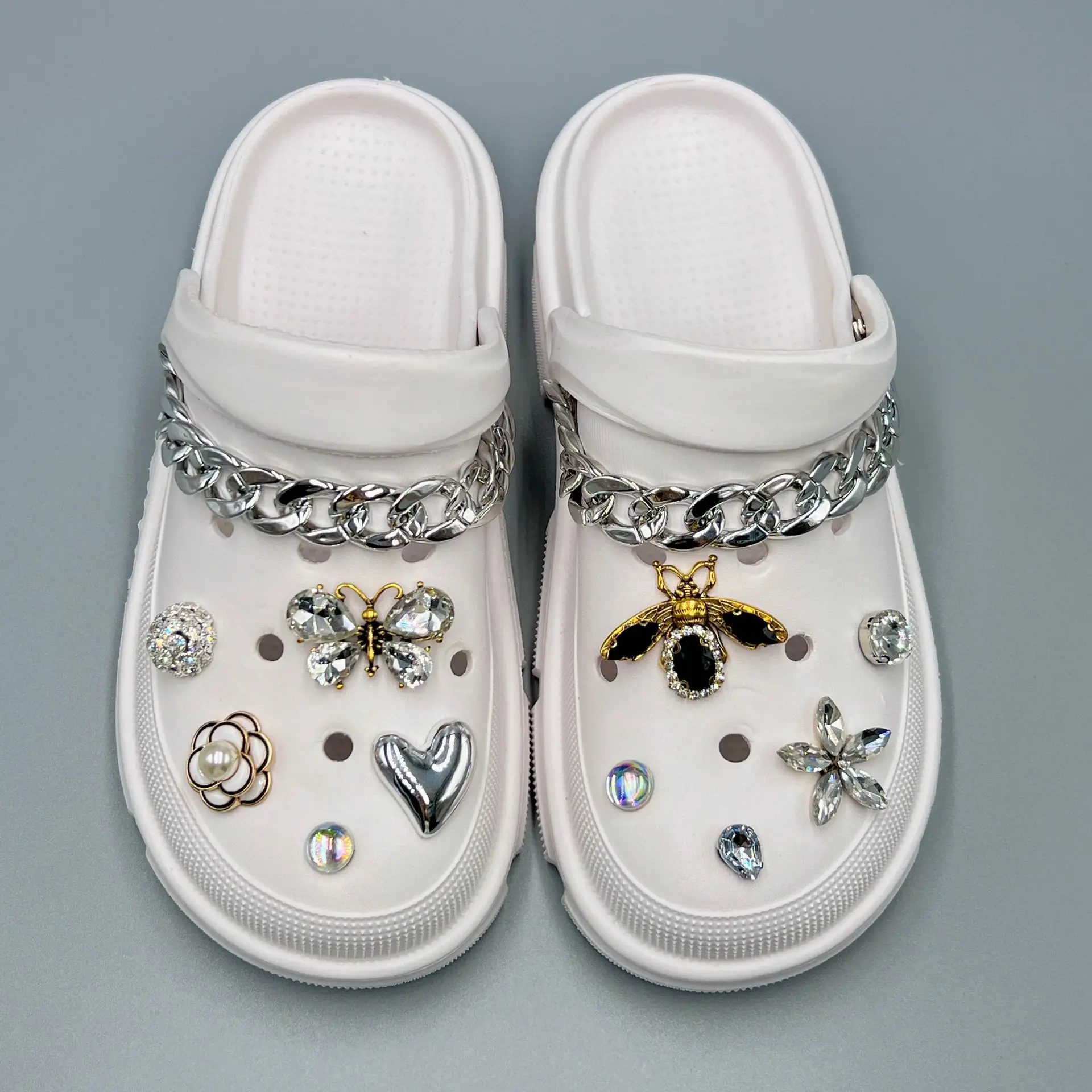 Luxury Pearl DIY Croc Charms Designer Elegant Princess Style Garden Shoe  Buckle Quality Bundle Croc Accessories Fashion Hot Sale - AliExpress