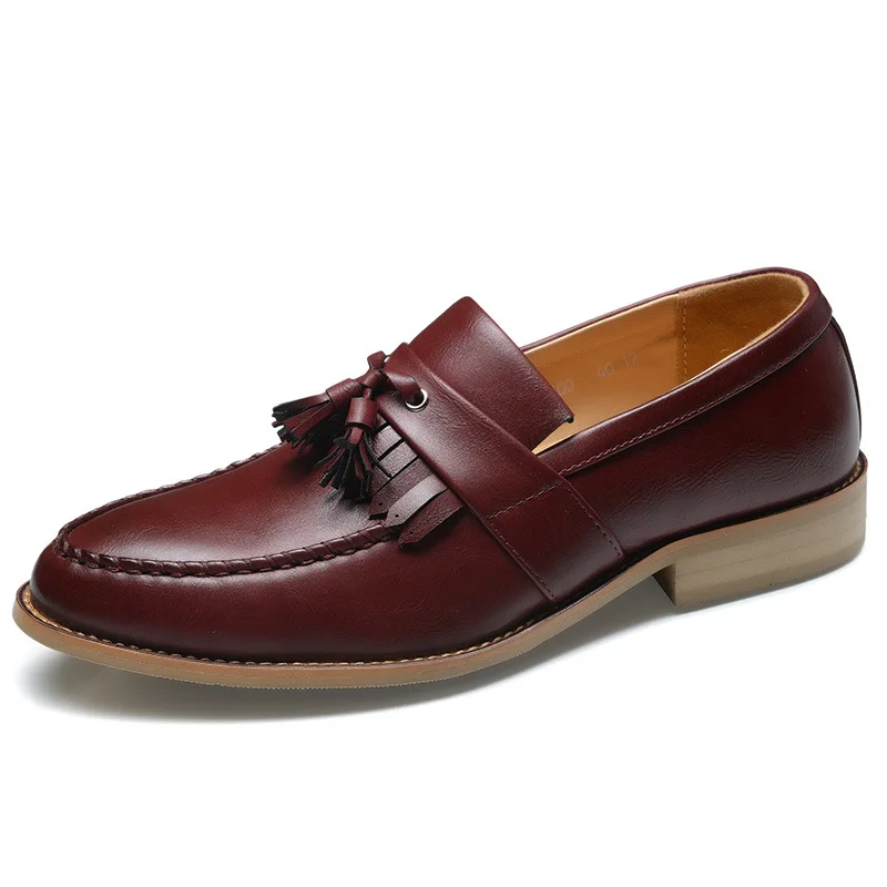 

2023 men's shoes business dress shoes male han edition men's fashion leisure shoes pointed leather shoes men of England