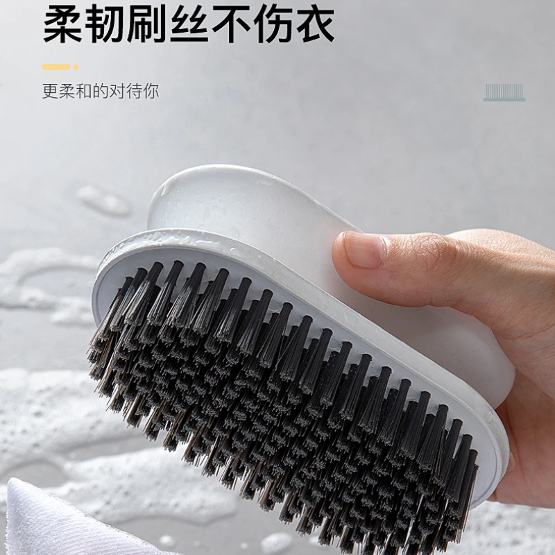 

Scrubbing Brush Soft Bristle Laundry Clothes Shoes Scrub Brush Portable Plastic Hands Cleaning Brush for Kitchen Bathroom