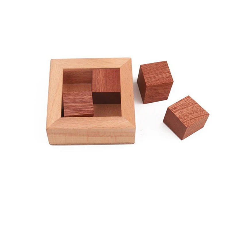 Challenging Wooden Brain Teaser Puzzle Box - Unique Gift