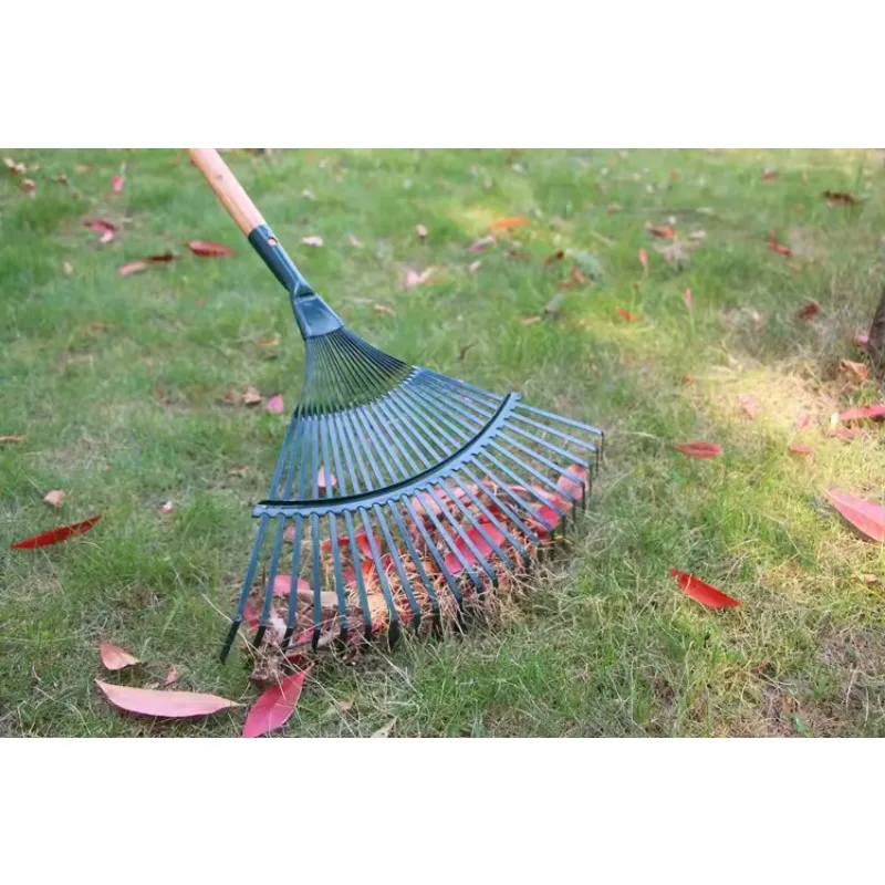 Garden Leaf Rake Hay Deciduous Farming Rake 22-tooth Garden Tool Without Handle Home Ripper Tool