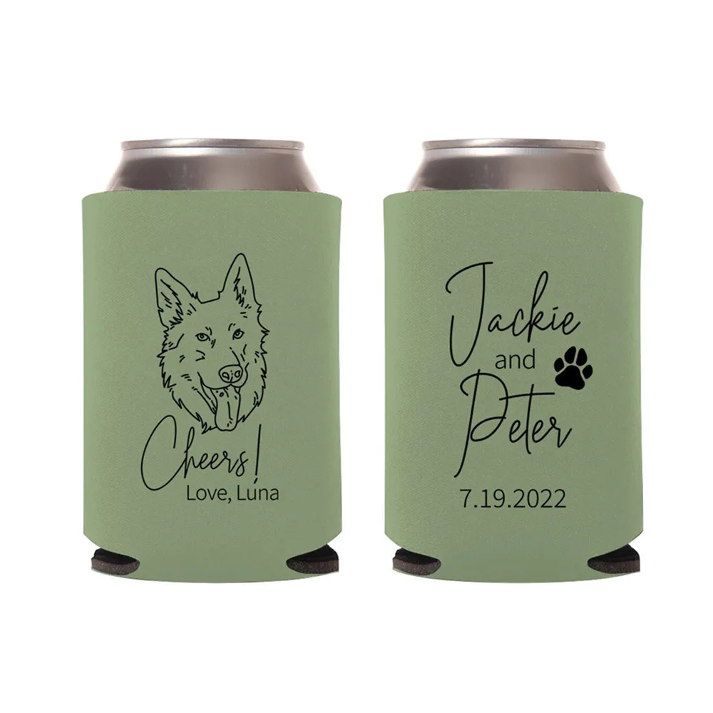 

Pet Wedding Can Coolers, Pet Wedding Can Coolie Favors, Pet Wedding Stubby Holder, Pet Wedding Favors, Custom Wedding Can Cooler