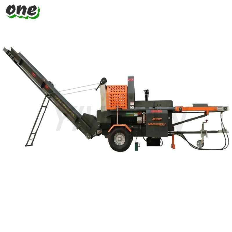 20Ton Gasoline Hydraulic Wood Log Splitter Horizontal Wood Splitting Machine Fast Splitter Firewood Process Log