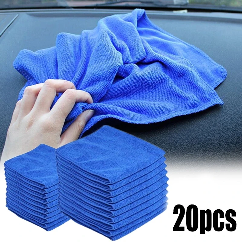 

5/20pcs Thin style Microfiber Towels Car Wash Drying Cloth Towel Household Cleaning Cloths Auto Detailing Polishing Cloth Home