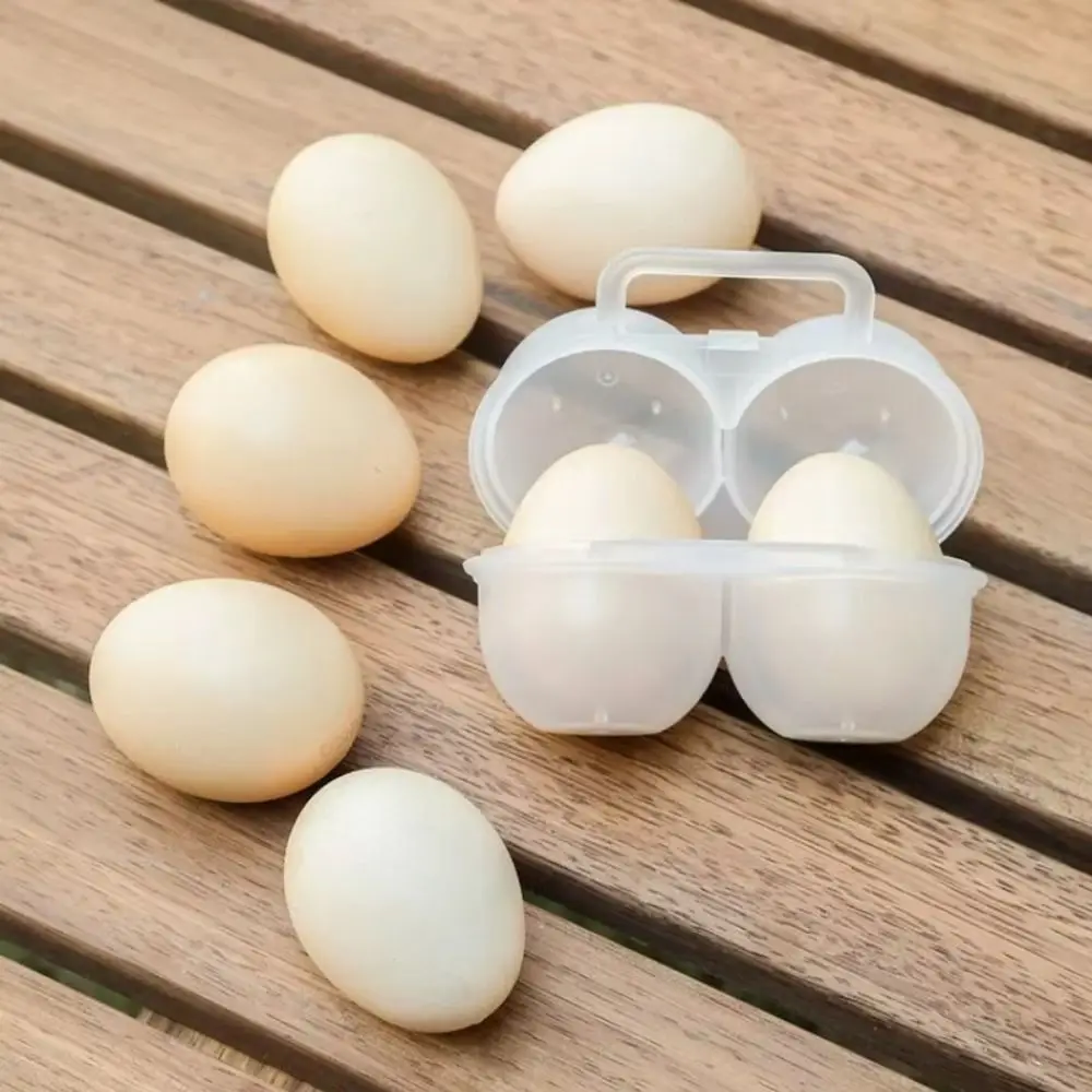 Transparent PP Portable Egg Box Shockproof Outdoor Storage