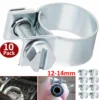 10x Hose Clamp Carbon Small Fuel Pipe Diesel Pipe Jubilee Hose Clamp Steel Galvanized 8-20mm For Fixing Hose Pipe Cable 4
