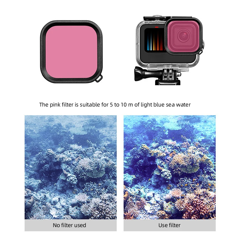 Hero 13/12/11/10/9 Waterproof Case Housings Diving Underwater Shell For GoPro Hero 13 12 11 10 9 Black Action Camera Accessories