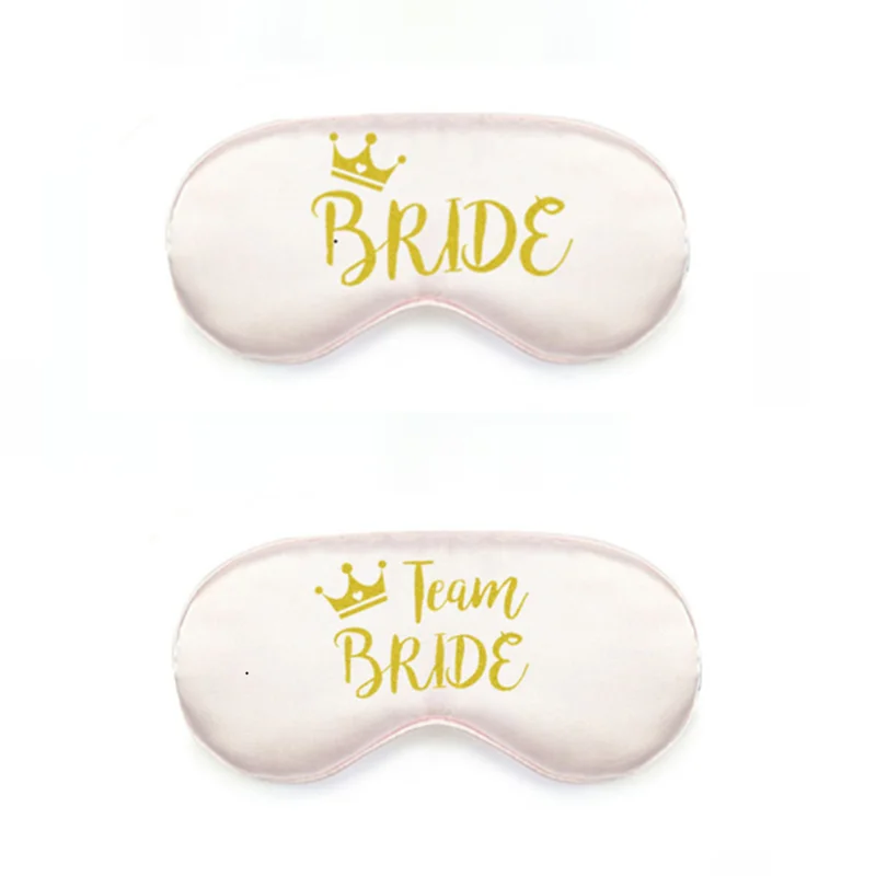 Маска для сна Team надпись Bride Tribe подарок подружке невесты девичник украшение